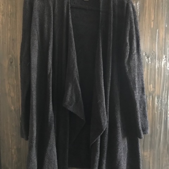 Barefoot Dreams Sweaters - barefoot dreams bamboo chic lite Black cardigan